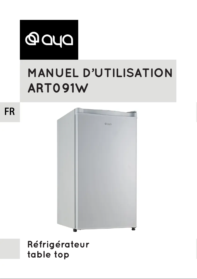 Page 1 de la notice Manuel utilisateur AYA ART091W