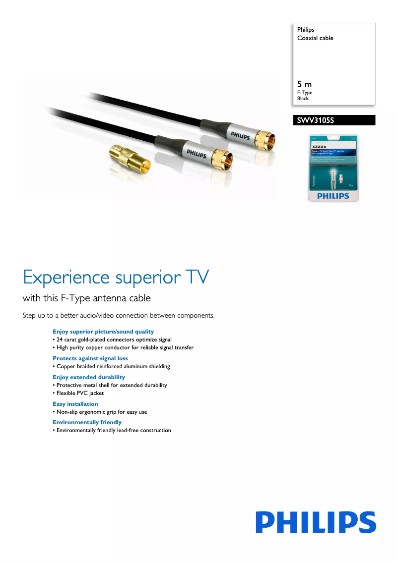 Image de la première page du manuel de l'appareil SWV3105S