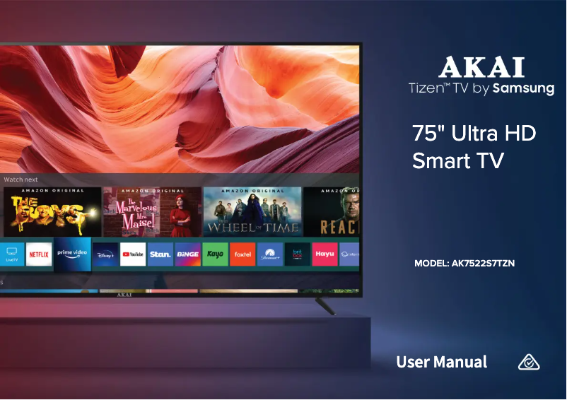 Page n°1 - Manuel utilisateur AKAI AK7522S7TZN