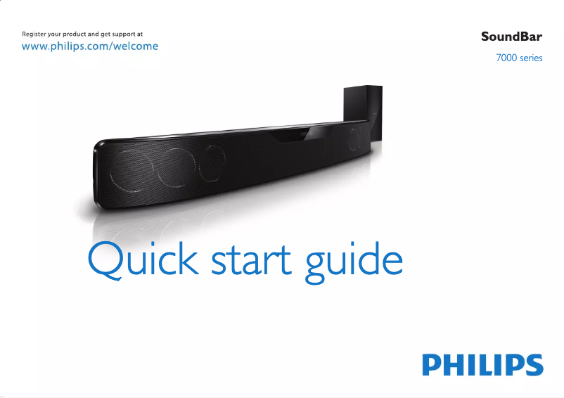 Page n°1 - Guide de démarrage rapide Philips HTS7111