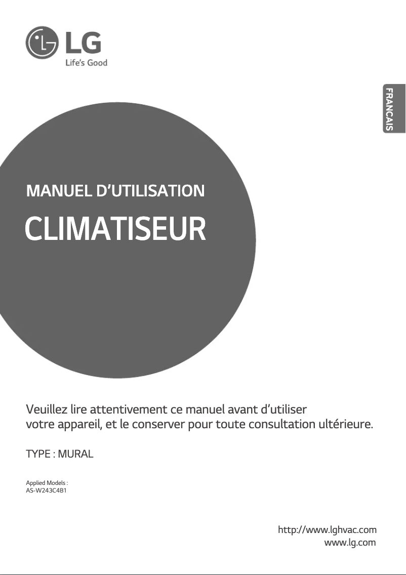 Page n°1 - Manuel utilisateur LG N241HSV