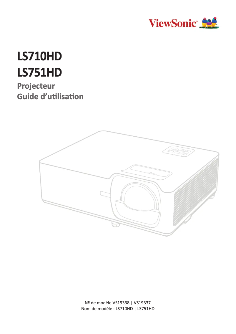 Page n°1 - Manuel utilisateur Viewsonic LS710HD