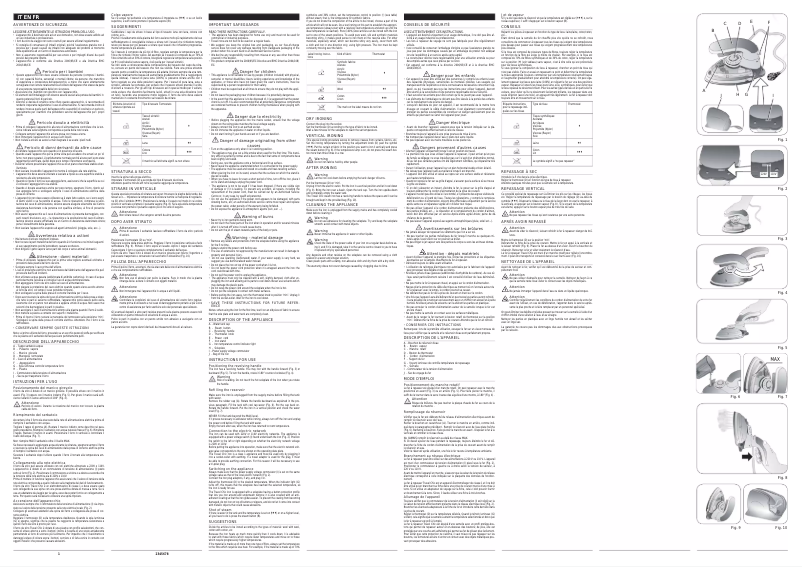 Page 1 de la notice Mode d'emploi Ariete Travel Chic 6224