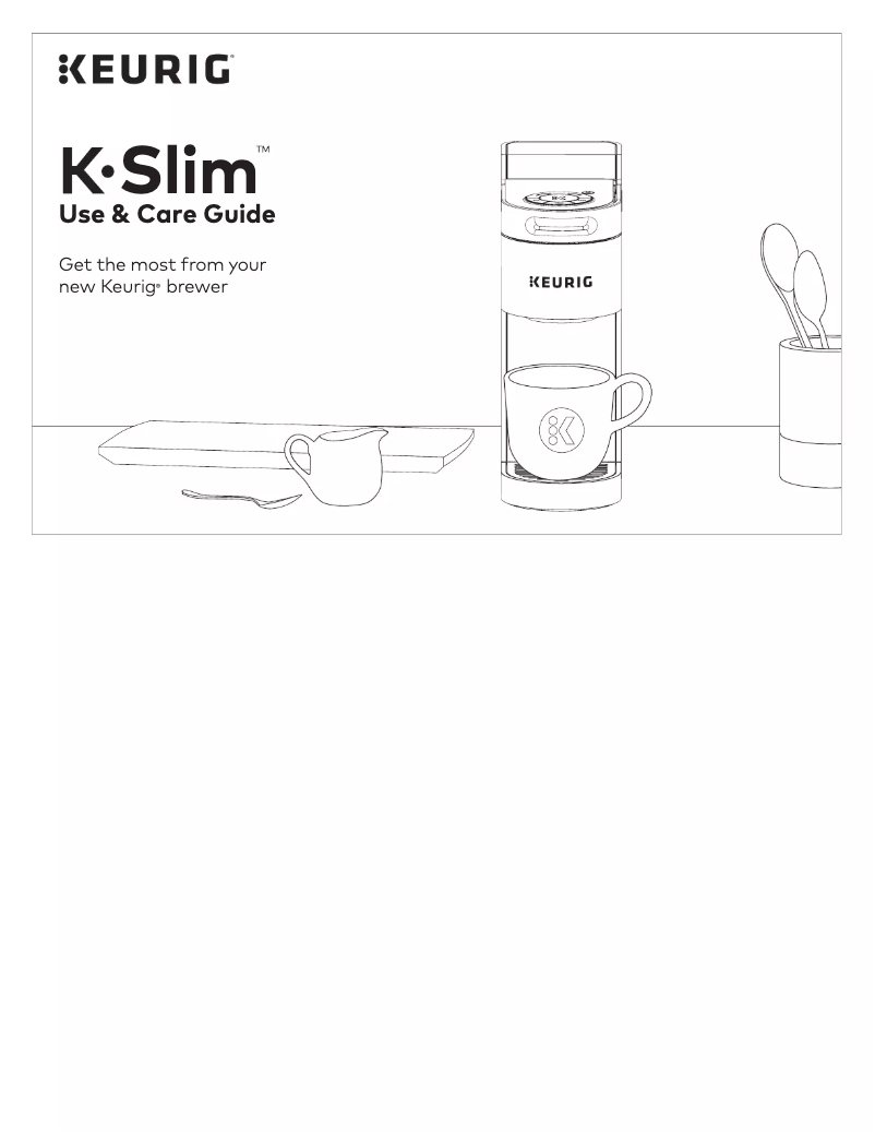 Page 1 de la notice Manuel utilisateur Keurig K-Slim