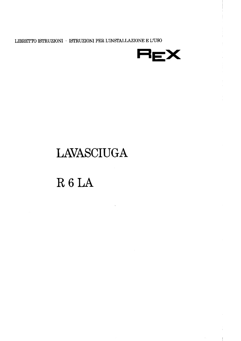 Image de la première page du manuel de l'appareil R6LA