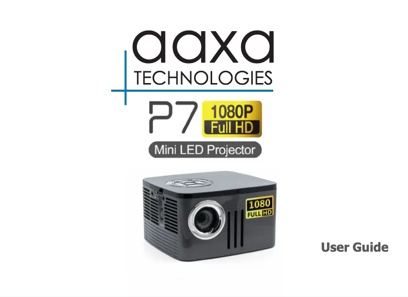 Image de la première page du manuel de l'appareil P7