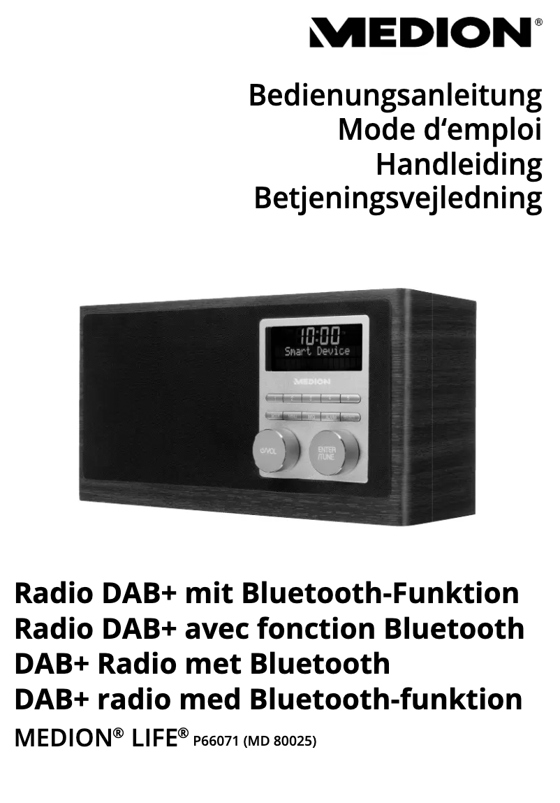 Image de la première page du manuel de l'appareil LIFE P66073 (MD 80027)