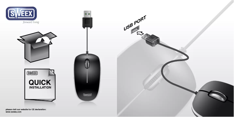 Page 1 de la notice Manuel utilisateur Sweex Silver USB MI502