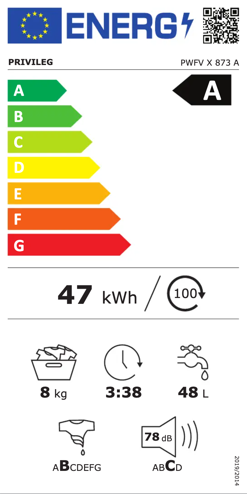 Image de la première page du manuel de l'appareil PWFV X 873 A