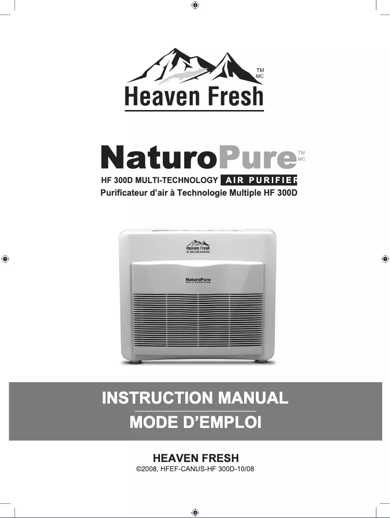 Page n°1 - Manuel utilisateur Heaven Fresh HF 300D