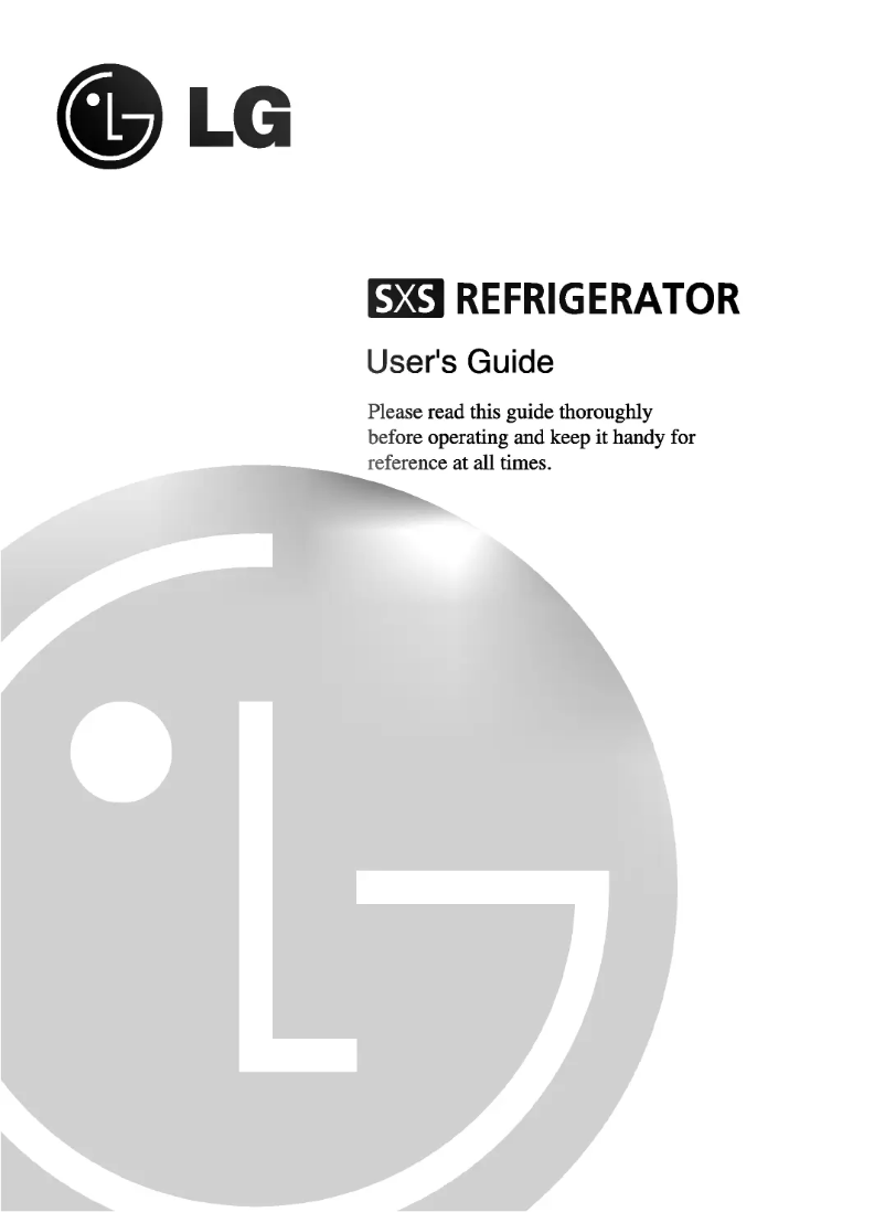 Image de la première page du manuel de l'appareil GR-P257BUG