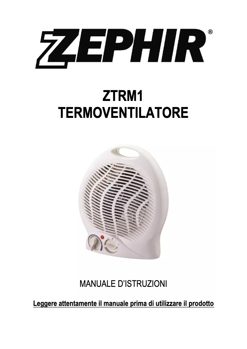 Image de la première page du manuel de l'appareil ZTRM1