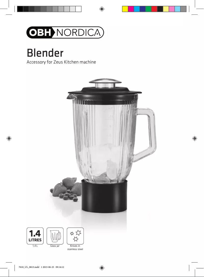 Página 1 del manual Manual de usuario OBH Nordica Zeus 7610