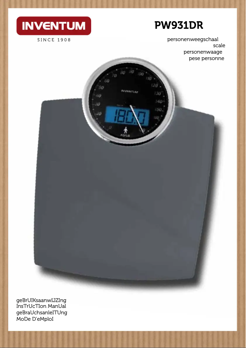 Image de la première page du manuel de l'appareil PW931DR