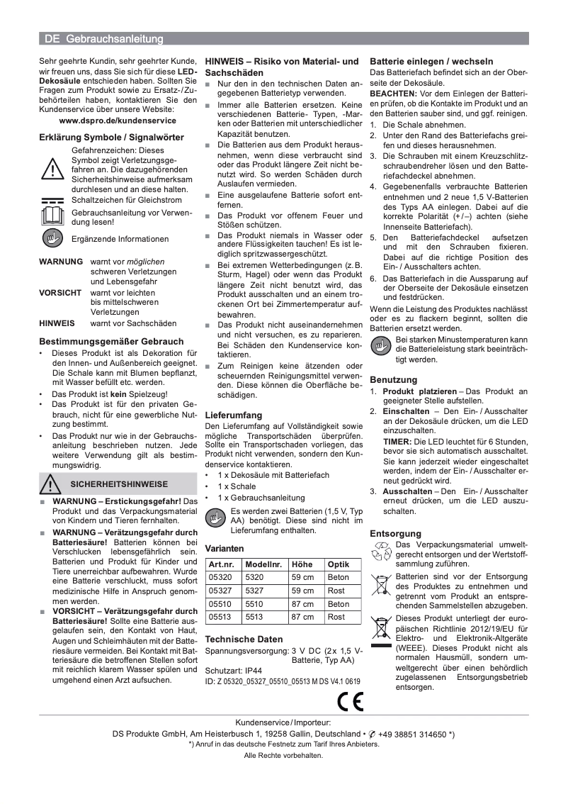 Page 1 de la notice Manuel utilisateur EasyMaxx 05320