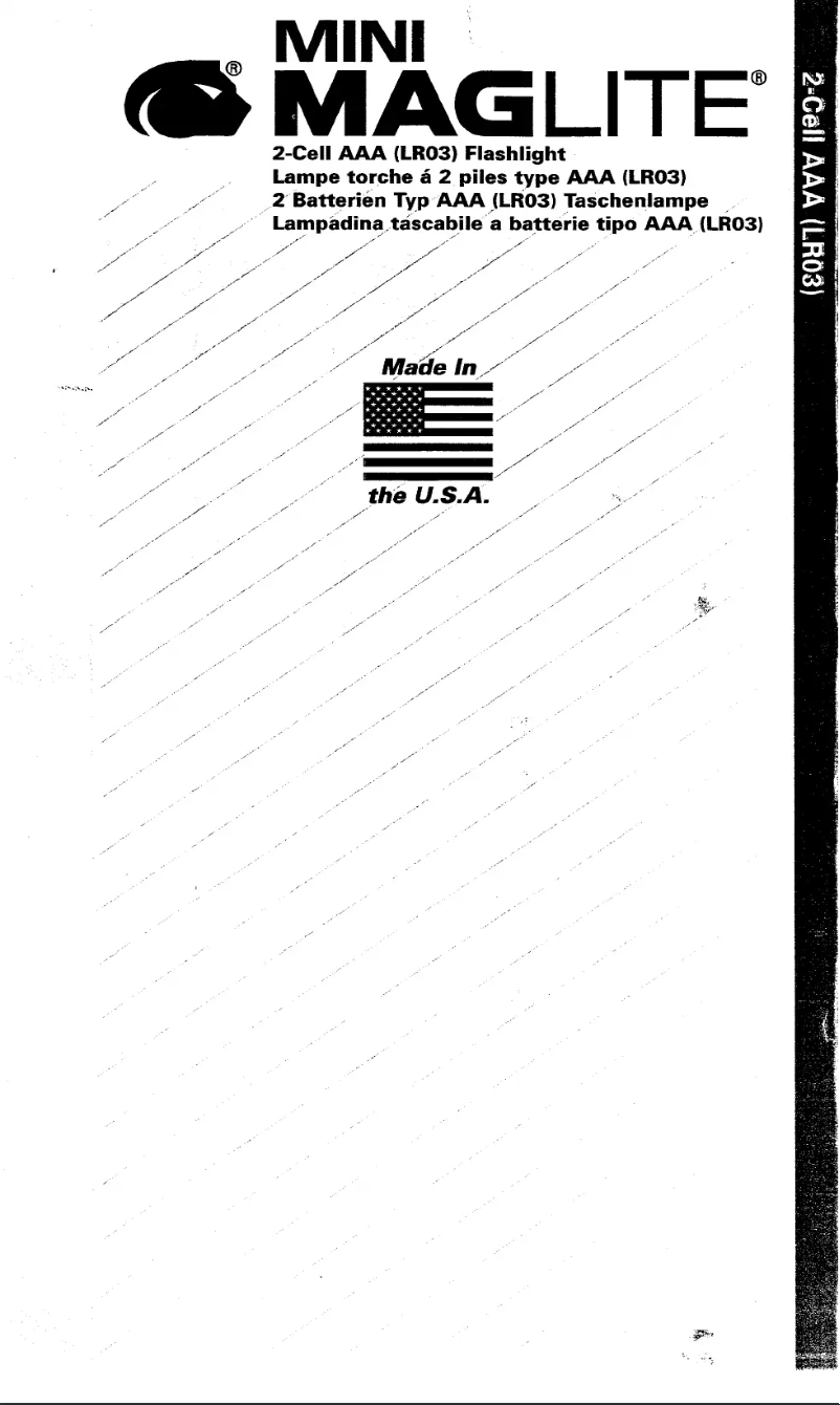 Page n°1 - Manuel utilisateur Maglite Mini 2