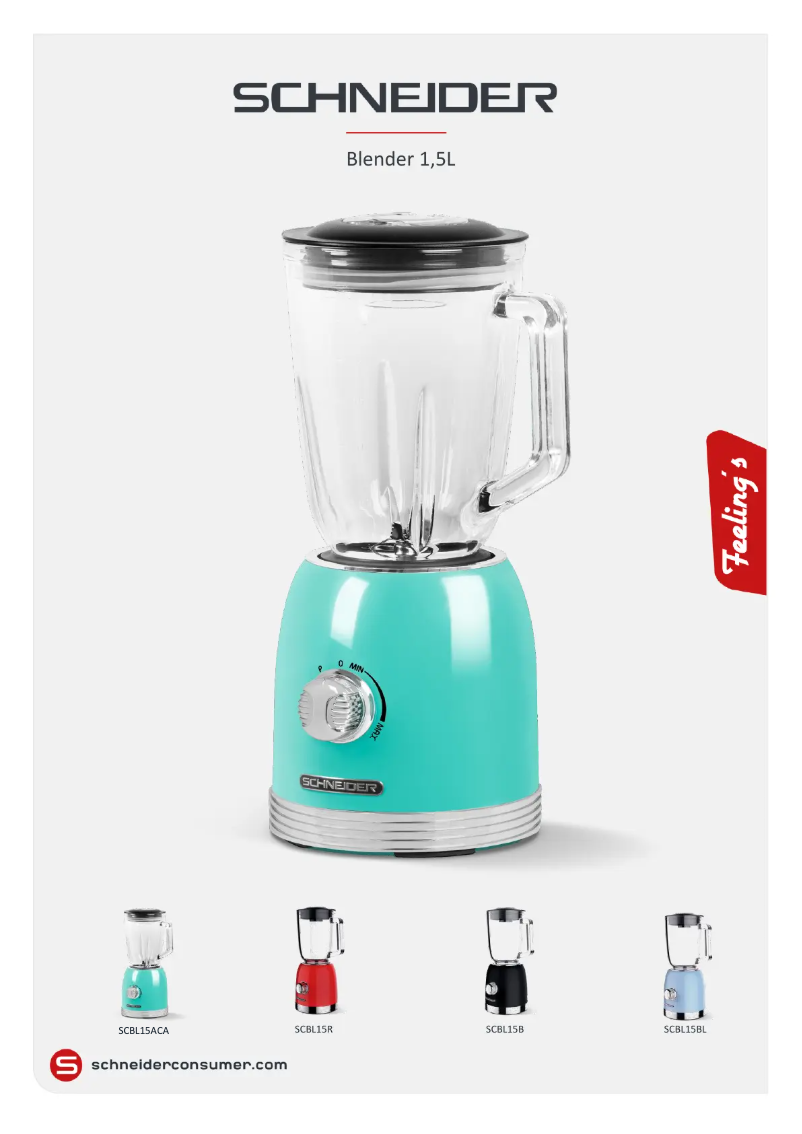 Image de la première page du manuel de l'appareil SCBL15ACA