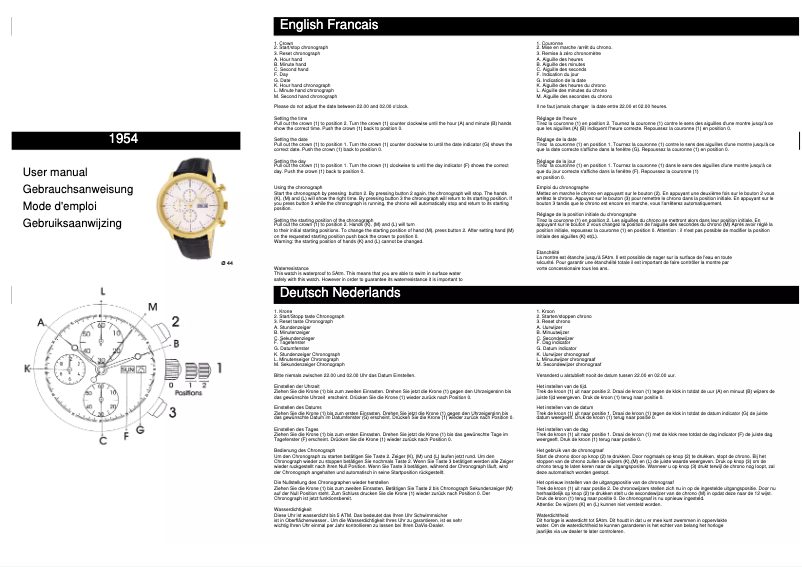 Page 1 de la notice Manuel utilisateur Davis 1954