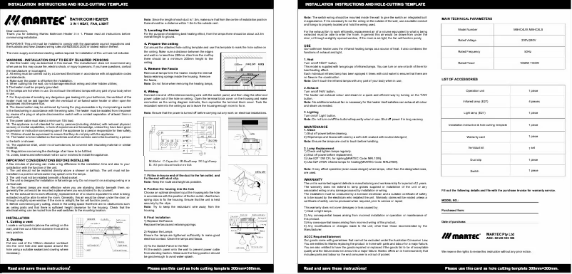 Page n°1 - Manuel utilisateur Martec Contour 4