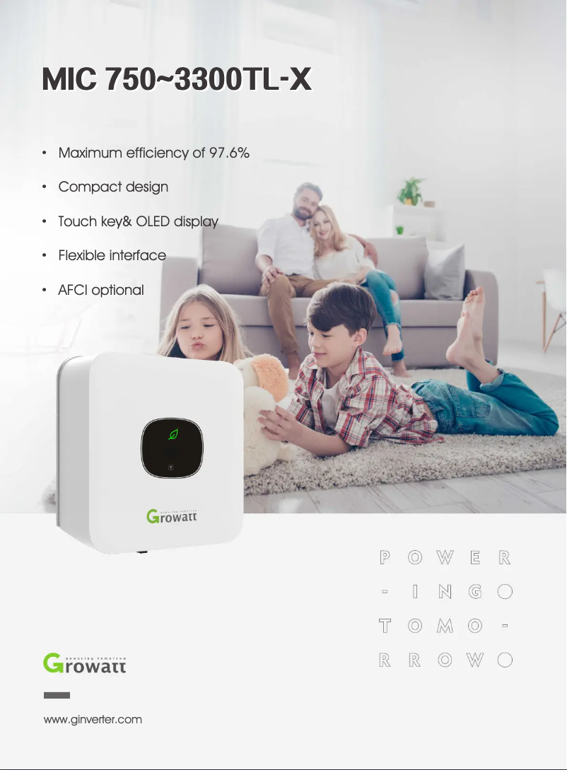 Image de la première page du manuel de l'appareil MIC 2500TL-X