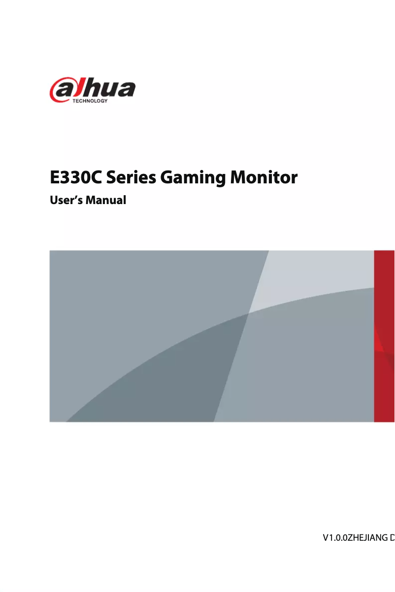 Page n°1 - Manuel utilisateur Dahua Technology LM34-E330C