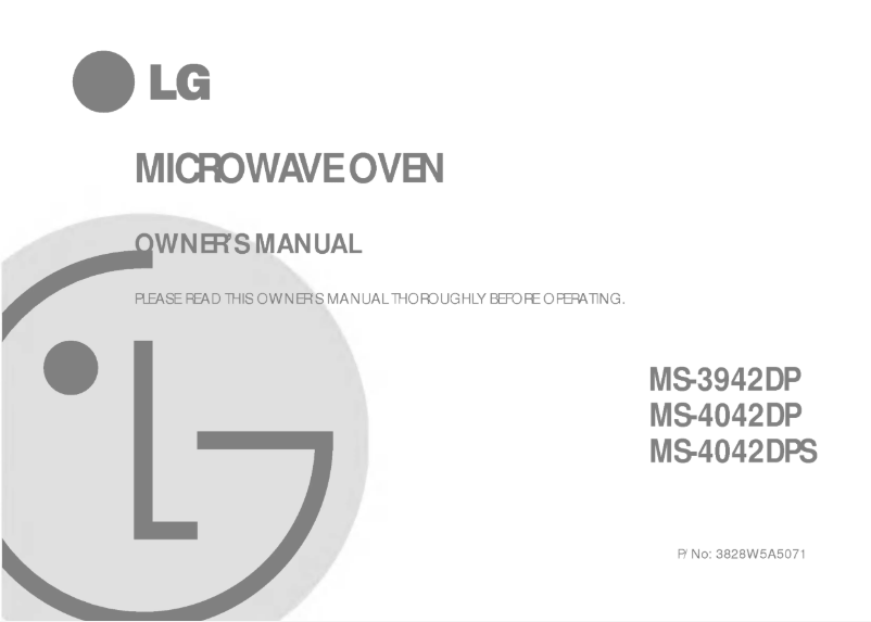 Page 1 de la notice Manuel utilisateur LG MS-4042DP