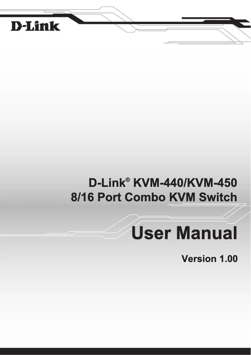 Page n°1 - Manuel utilisateur D-Link KVM-401
