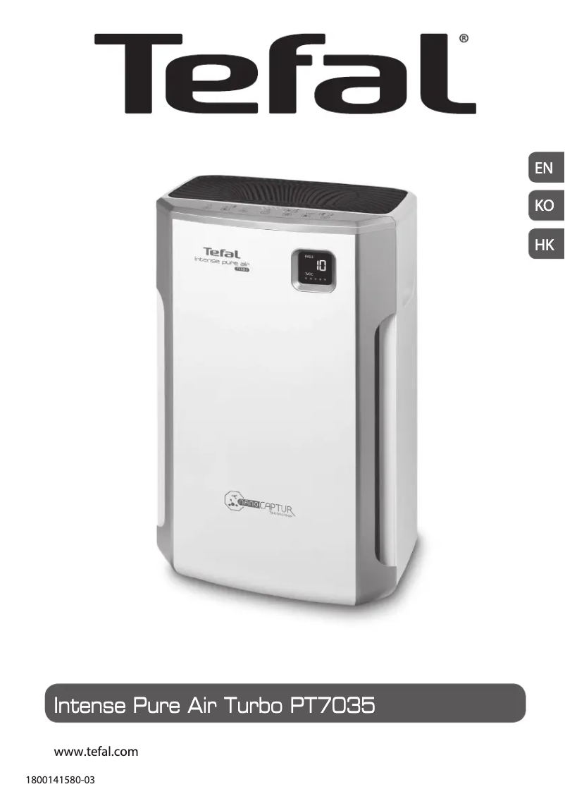 Image de la première page du manuel de l'appareil Intense Pure Air Turbo PT7035