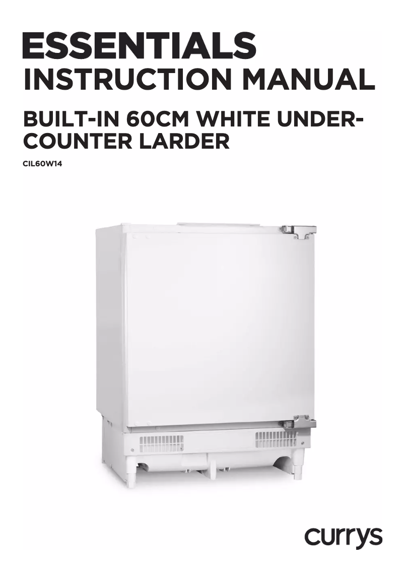 Page n°1 - Manuel utilisateur Currys Essentials CIL60W14