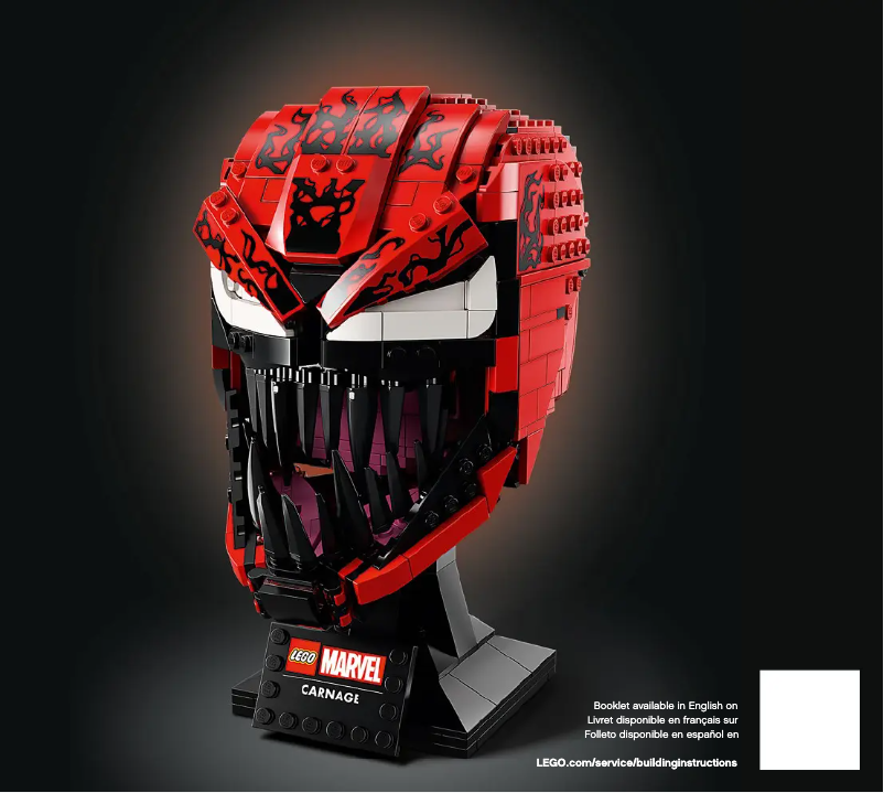 Page n°1 - Manuel utilisateur Lego Marvel Carnage 76199