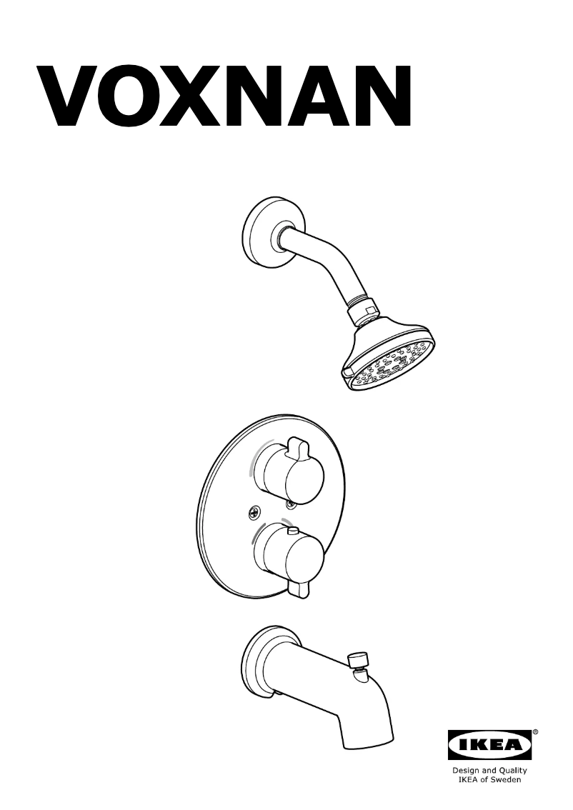Page 1 de la notice Manuel utilisateur Ikea VOXNAN 003.426.21