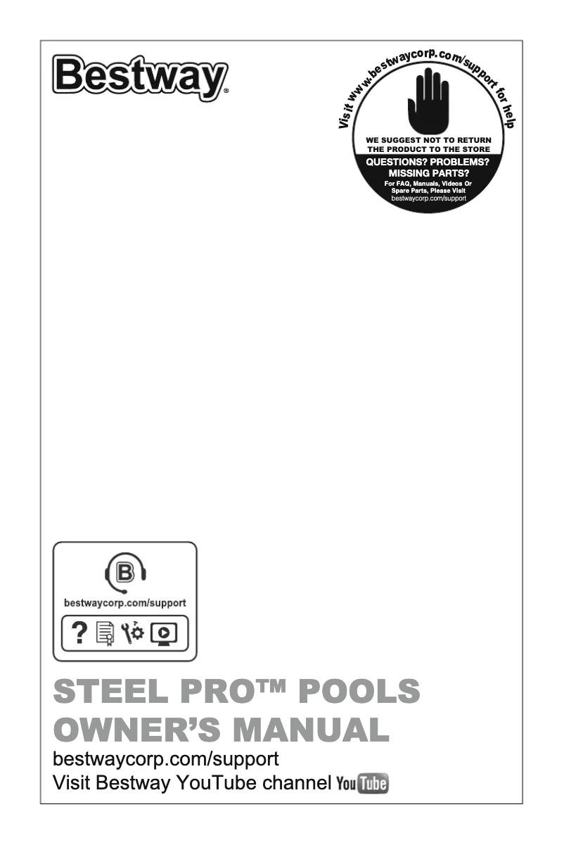 Page n°1 - Manuel utilisateur Bestway Steel Pro 56496