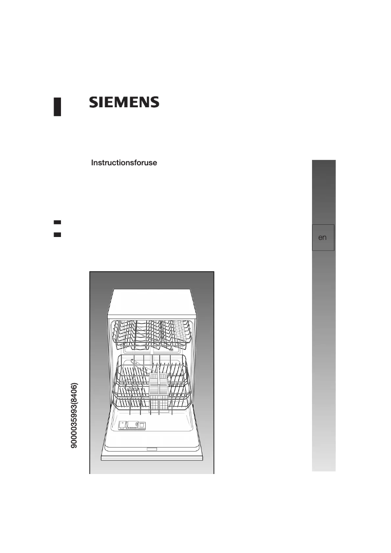 Page n°1 - Manuel utilisateur Siemens SE66T370EU