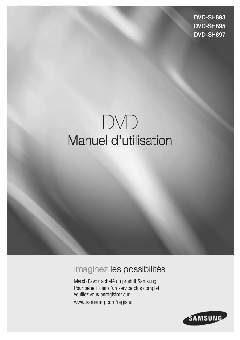 Page 1 de la notice Manuel utilisateur Samsung DVD-SH895A