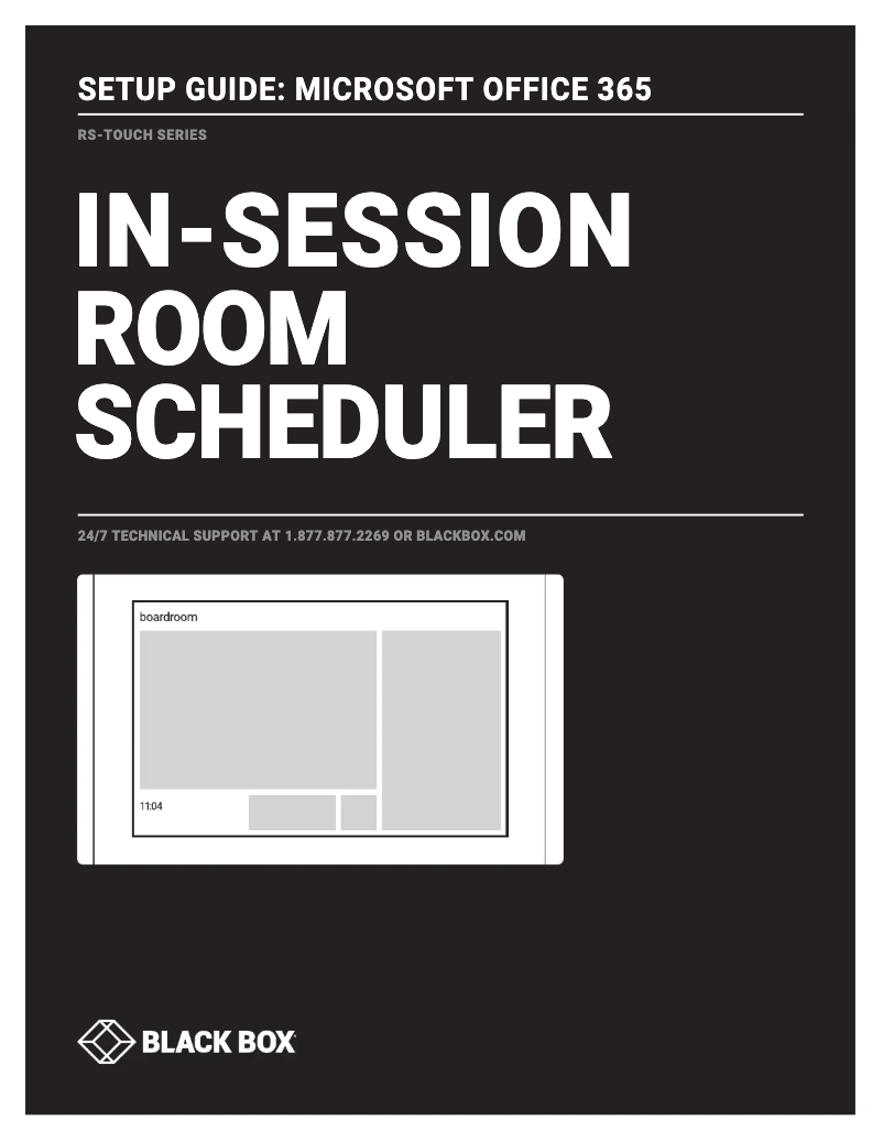 Page 1 de la notice Manuel utilisateur Black Box RS-TOUCH12-W