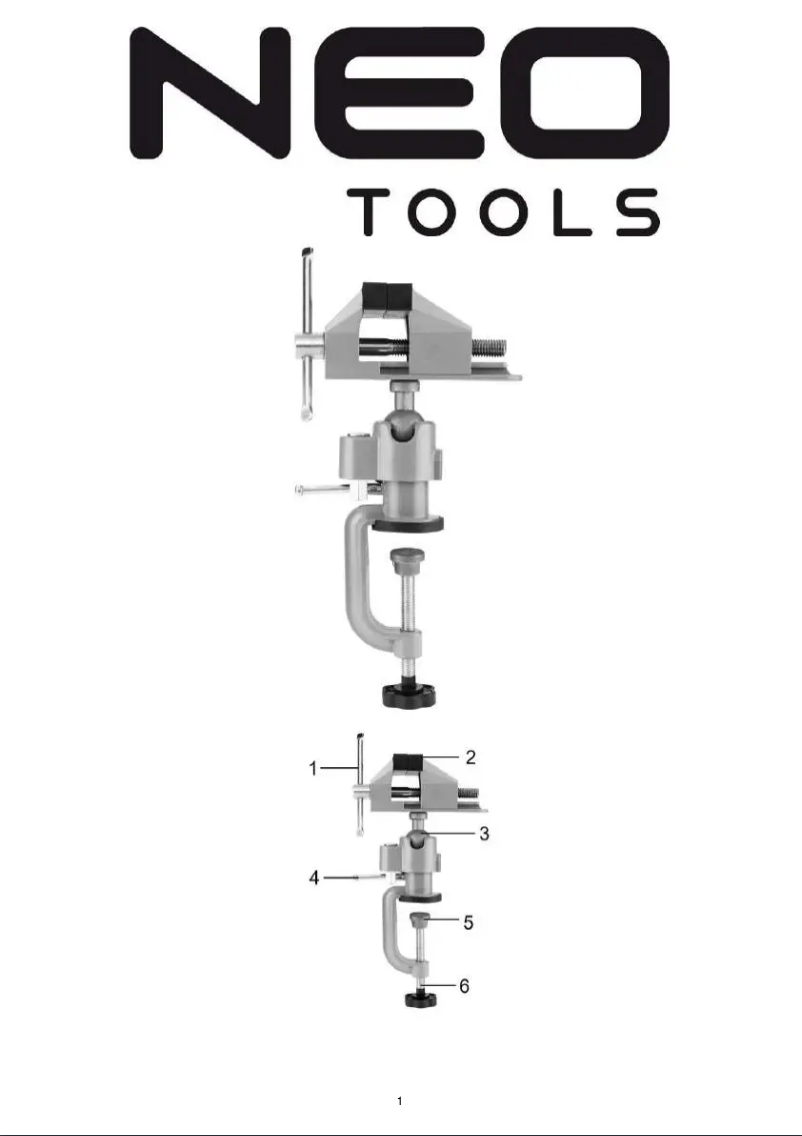 Page n°1 - Manuel utilisateur NEO tools 35-026