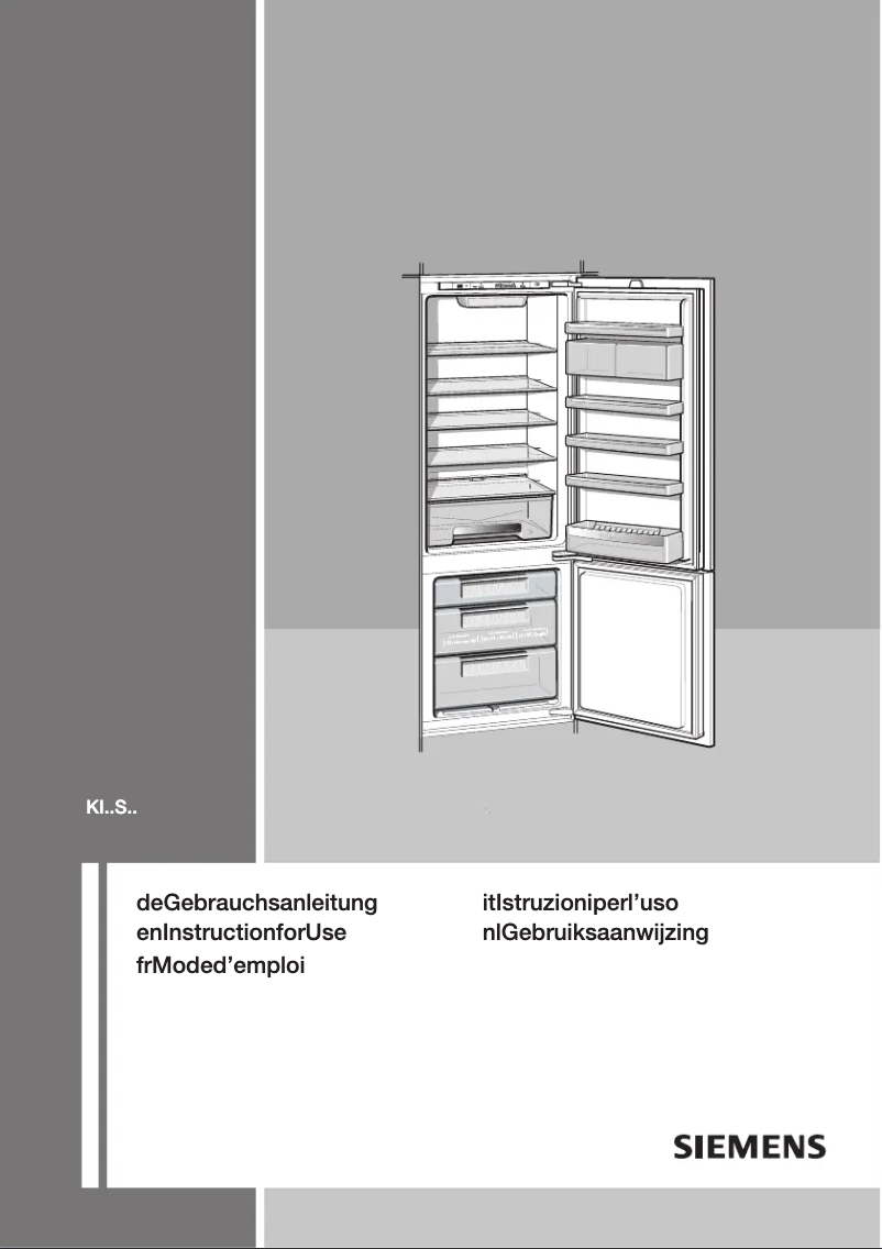 Page n°1 - Manuel utilisateur Siemens KI28SA50