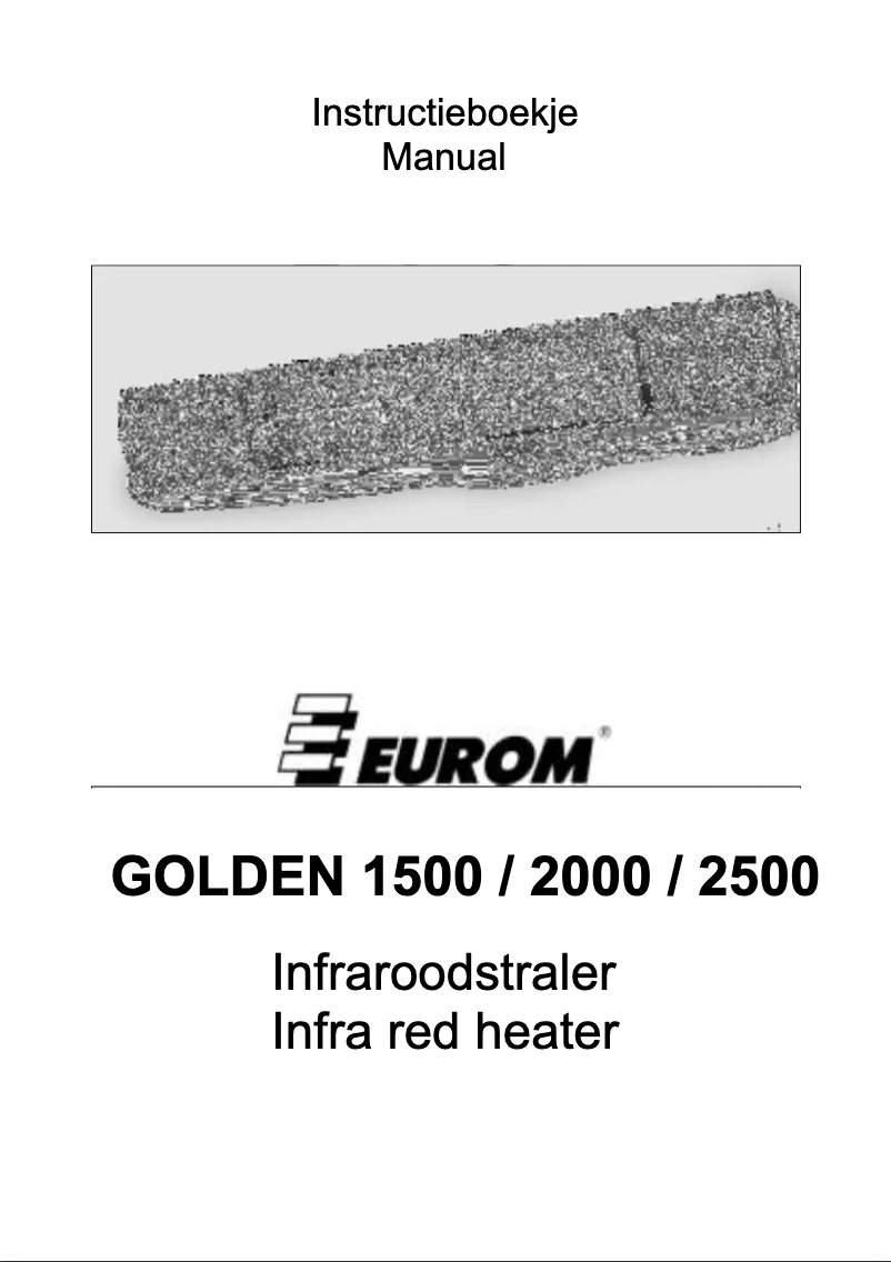 Page n°1 - Manuel utilisateur Eurom Golden 1500