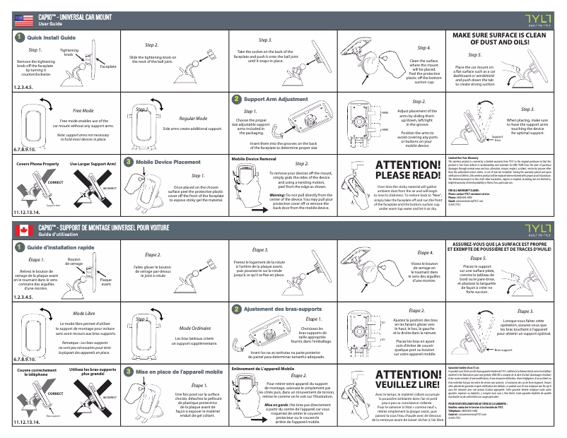 Page n°1 - Manuel utilisateur TYLT Capio