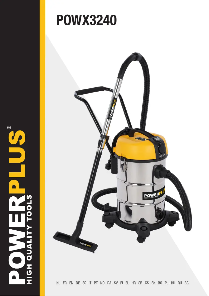 Image de la première page du manuel de l'appareil POWX3240