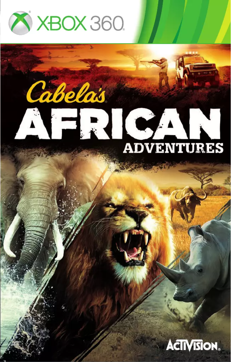 Página 1 del manual Manual de usuario Microsoft Cabelas African Adventures (Xbox 360)