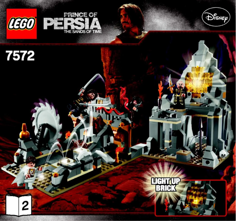 Page 1 de la notice Consignes visuelles Lego Prince Of Persia 7572