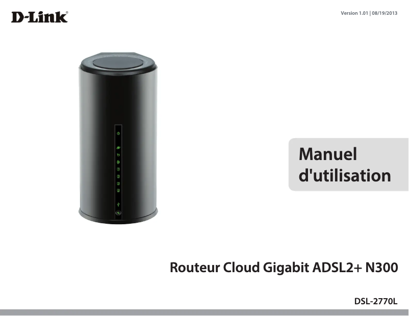 Page 1 de la notice Manuel utilisateur D-Link DSL-2770L