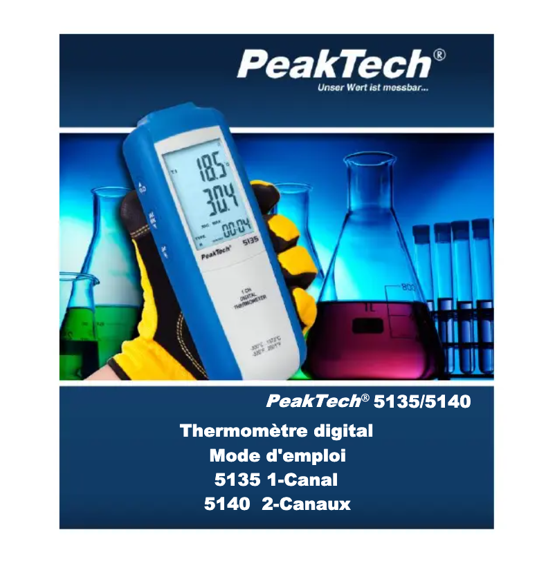 Page n°1 - Manuel utilisateur PeakTech 5140