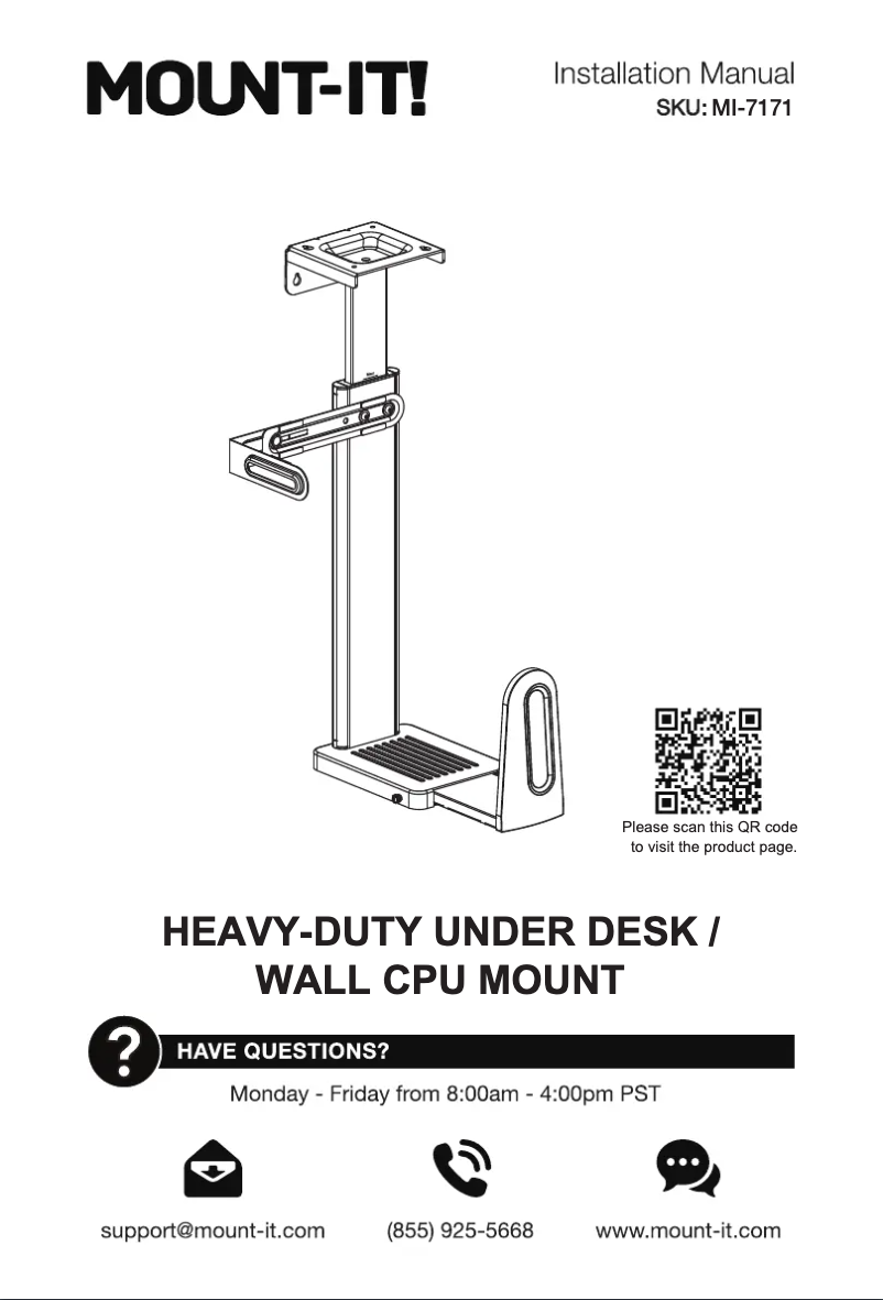 Imagen de la primera página del manual del dispositivo MI-7171