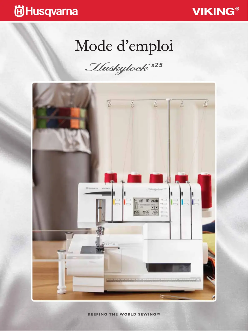 Page 1 de la notice Manuel utilisateur Husqvarna-Viking Huskylock S25