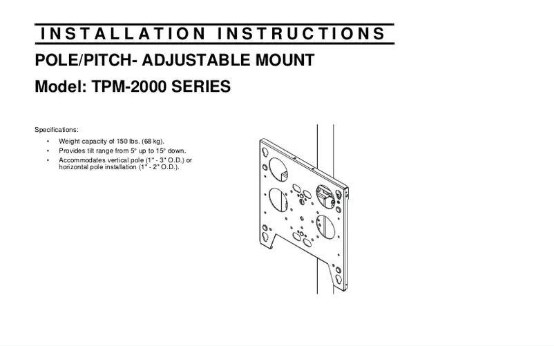 Image de la première page du manuel de l'appareil TPM2306