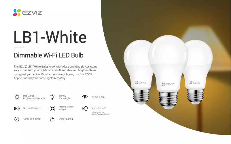 Página 1 del manual Manual de usuario EZVIZ LB1-White