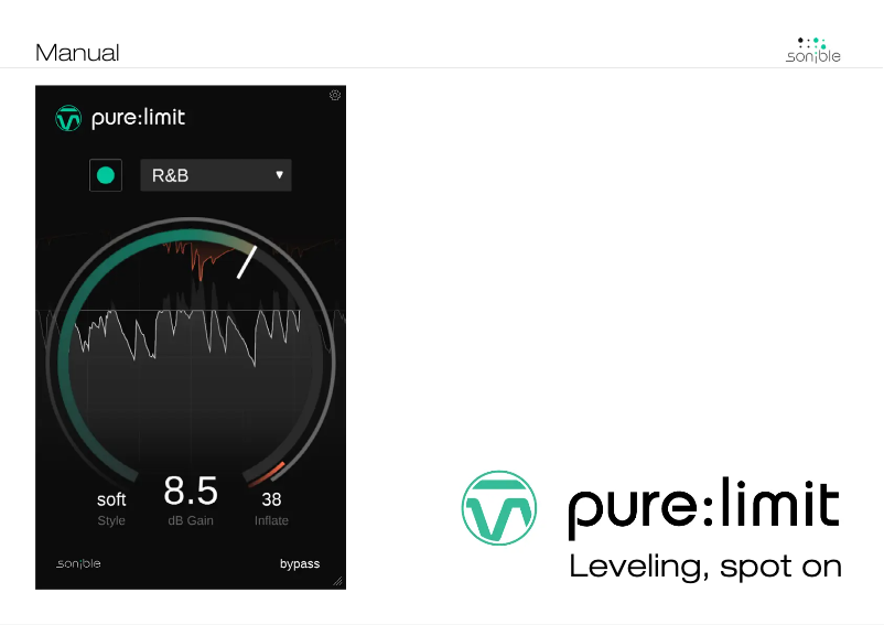 Page 1 de la notice Manuel utilisateur Sonible pure:limit