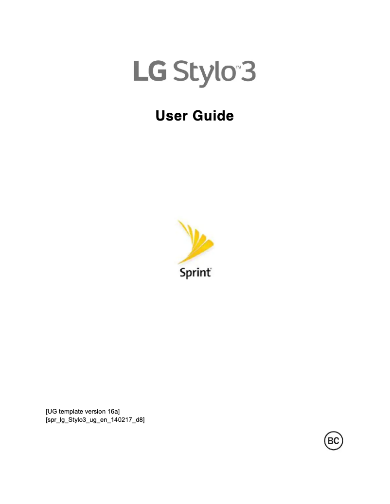 Página 1 del manual Manual de usuario LG Stylo 3